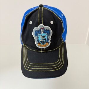 Harry Potter Ravenclaw Crest Baseball Cap Black Blue Adjustable Snapback